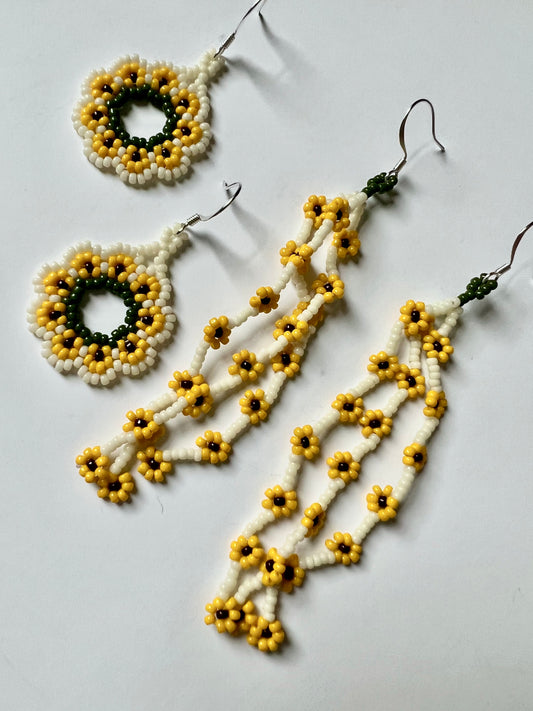 Sunflower Daisy Earrings